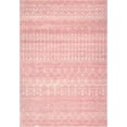 thumbnail image 1 of nuLOOM Moroccan Blythe Pink 6' 7" x 9' Transitional Area Rug, 1 of 2