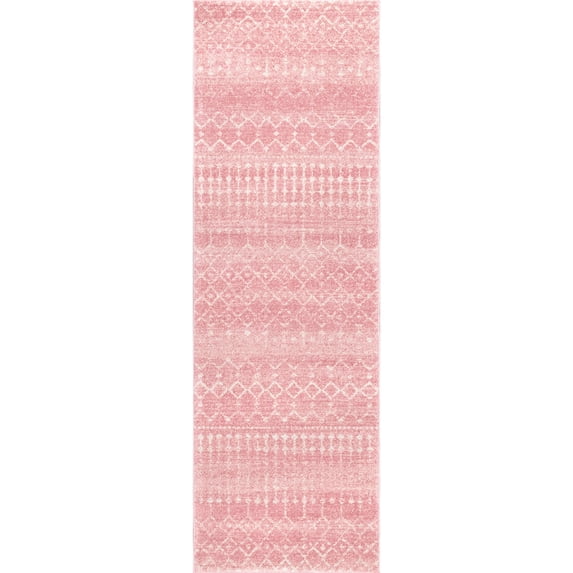 nuLOOM Moroccan Blythe Runner Rug, 2' 6" x 10', Pink