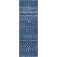 thumbnail image 1 of nuLOOM Moroccan Blythe Runner Rug, 2' 6" x 6', Dark Blue, 1 of 4