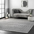 thumbnail image 1 of nuLOOM Moroccan Blythe Runner Rug, 2' 8" x 8', Dark Gray, 1 of 4
