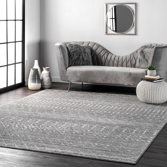 nuLOOM Moroccan Blythe Runner Rug, 2' 8" x 8', Dark Gray