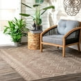 thumbnail image 1 of nuLOOM Moroccan Diamond Outdoor Area Rug, Light Brown, 6'3"x9', 1 of 2