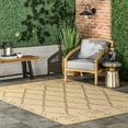 thumbnail image 1 of nuLOOM Moroccan Transitional Machine Made Beige Area Rug, 5’x7’”, 1 of 2