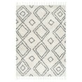 thumbnail image 1 of nuLOOM Morocco Modern Geometric Soft & Plush Shag Area Rug, 6' 7" x 9', Off White, 1 of 2