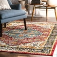 thumbnail image 1 of nuLOOM Muriel Medallion Indoor/Outdoor Area Rug, 6', Multi, 1 of 2