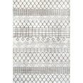 thumbnail image 1 of nuLOOM Mya Geometric Trellis Machine Washable Area Rug, 5' x 8', Gray, 1 of 9
