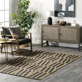thumbnail image 1 of nuLOOM Nalle Tilted Stripes Jute Area Rug, 5' x 8', Blue, 1 of 9