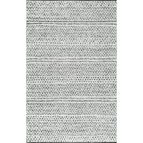 nuLOOM Natosha Chevron Indoor/Outdoor Area Rug, 4' x 6', Silver