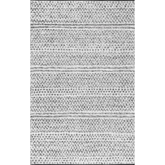 nuLOOM Natosha Chevron Indoor/Outdoor Area Rug, 8', Silver