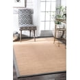 thumbnail image 1 of nuLOOM Natura Framed Border Tan Area Rug, 1 of 2