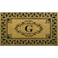 thumbnail image 1 of nuLOOM Natura Monogrammed Indoor/Outdoor Welcome Door Mat Accent Rug, 2' 6" x 4', Letter G, 1 of 5