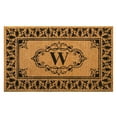 thumbnail image 1 of nuLOOM Natura Monogrammed Indoor/Outdoor Welcome Door Mat Area Rug, 3' x 6', Letter W, 1 of 5