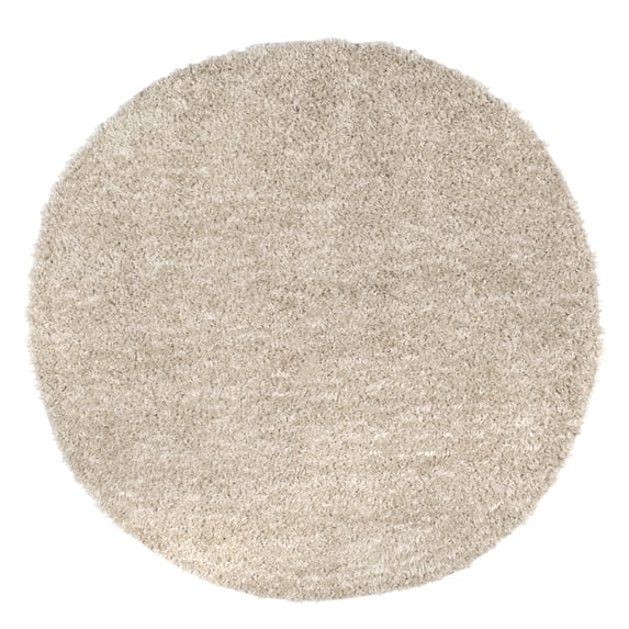 nuLOOM Neva Modern Tasseled Shag Beige 8' Modern Round Rug