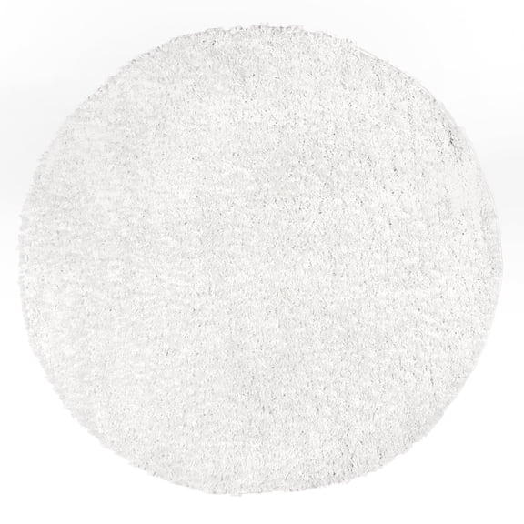 nuLOOM Neva Modern Tasseled Shag Ivory 4' x 6' Modern Oval Rug