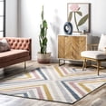 thumbnail image 1 of nuLOOM Neveah Contemporary Chevron Area Rug, 5' x 7' 5", Neveah Beige, 1 of 9