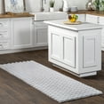 thumbnail image 1 of nuLOOM Nia SuperiorWash Tile Faux Rabbit Machine Washable Area Rug, 2' 6" x 8', Runner, Nia Silver, 1 of 6