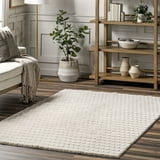 nuLOOM Nia SuperiorWash Tile Faux Rabbit Machine Washable Area Rug, 3 ...