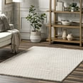 thumbnail image 1 of nuLOOM Nia SuperiorWash Tile Faux Rabbit Machine Washable Area Rug, 7' 6" x 9' 6", Nia Beige, 1 of 10
