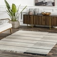 thumbnail image 1 of nuLOOM Nicky Contemporary Striped Wool Tassel Area Rug, 6' x 9', Beige, 1 of 9