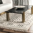thumbnail image 1 of nuLOOM Nora Moroccan Demarche Shag Area Rug, 9' 2" x 12', Off White, 1 of 2