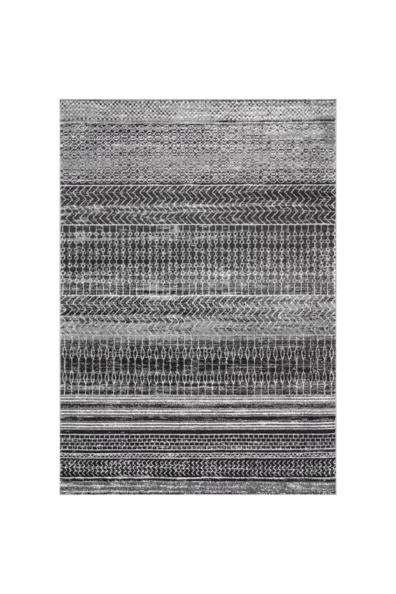 Nova Stripes Accent Rug, 2' x 3', Dark Gray