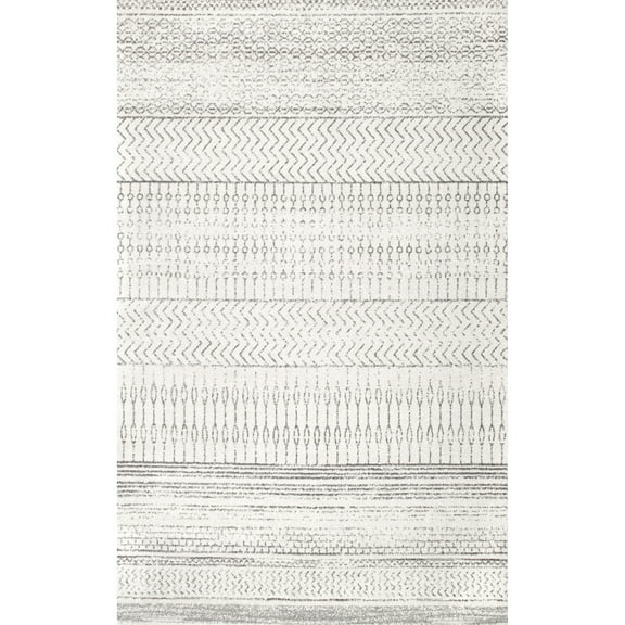 nuLOOM Nova Stripes Area Rug, 5', Gray
