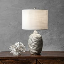 nuLOOM Oakland 21" Metal Table Lamp, 21" H x 12" W x 12" D, Gray