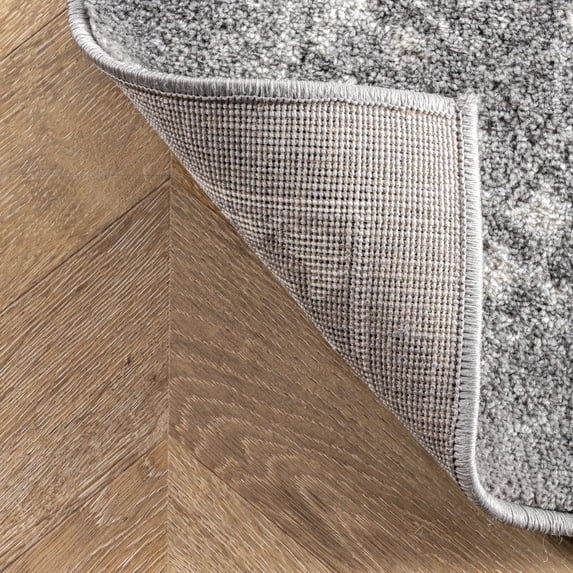 nuLOOM Odell Faded Vintage Area Rug, 4' x 6', Oval, Odell Grey