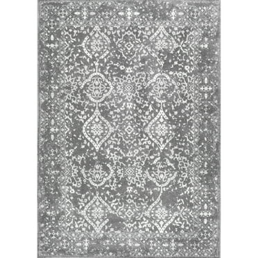 nuLOOM Odell Vintage Area Rug, 10' x 14', Silver