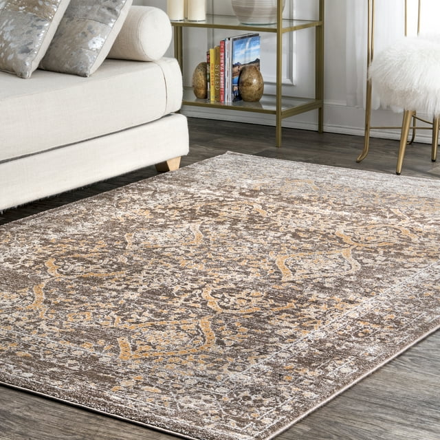 nuLOOM Odell Vintage Area Rug, 5' x 7' 5", Brown