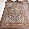 thumbnail image 1 of nuLOOM Oliveira Floral Medallion Fringe Area Rug, 8' x 10', Oliveira Rust, 1 of 13