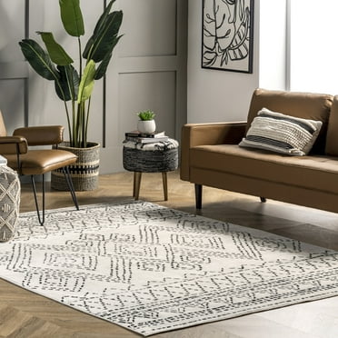 nuLOOM Olivia Transitional Moroccan Area Rug, 5' x 8', Olivia Beige