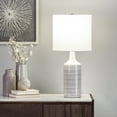 thumbnail image 1 of nuLOOM Ontario 28" Ceramic Table Lamp, 25" H x 12" W x 12" D, Gray, 1 of 5