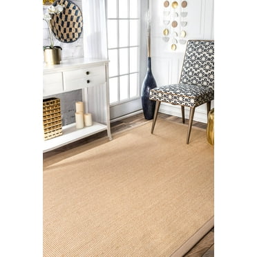 nuLOOM Orsay Machine Woven Sisal Area Rug, 4' x 6', Beige