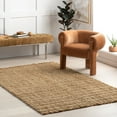 thumbnail image 1 of nuLOOM Oslo Classic Farmhouse Jute Fringe Area Rug, 5' x 8', Oslo Natural, 1 of 9