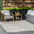 thumbnail image 1 of nuLOOM Outdoor Tribal Gretchen Area Rug, 5' x 8', Gretchen Light Grey, 1 of 6