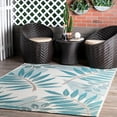 thumbnail image 1 of nuLOOM Outdoor Trudy, Turquoise, 8' 6" x 12' 2" Area Rug, 1 of 6