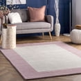 thumbnail image 1 of nuLOOM Paine Hand Tufted Wool Area Rug, 5' x 8', Baby Pink, 1 of 2