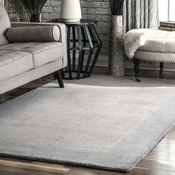 nuLOOM Paine Hand Tufted Wool Area Rug, 7' 6" x 9' 6", Gray