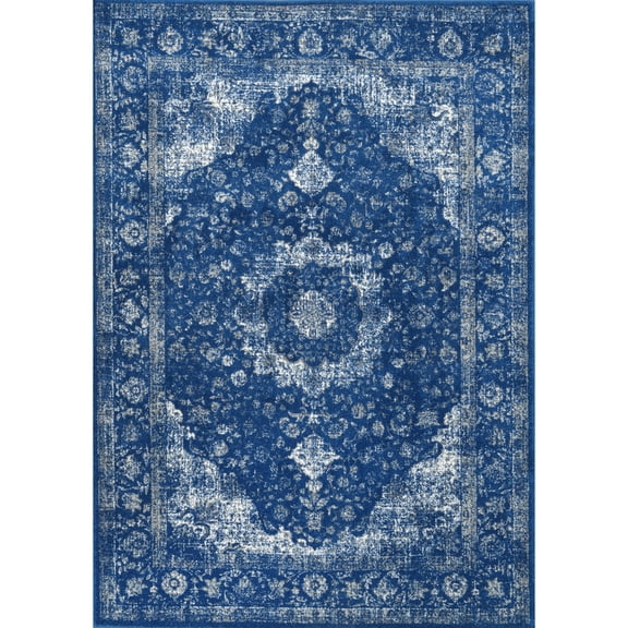 nuLOOM Paisley Verona Vintage Persian Accent Rug, 2' x 3', Dark Blue