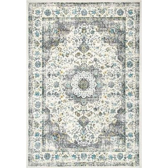nuLOOM Paisley Verona Vintage Persian Area Rug, 3' x 5', Gray