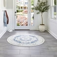 thumbnail image 1 of nuLOOM Verona Vintage Persian Area Rug, 4', Round, Verona Blue, 1 of 11
