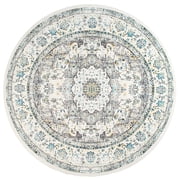 nuLOOM Paisley Verona Vintage Persian Area Rug, 5' x 8' Oval, Gray