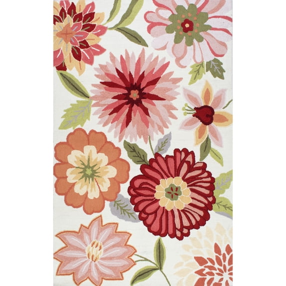 nuLOOM Palm Springs Hand Tufted Area Rug, 5' x 8', Pink