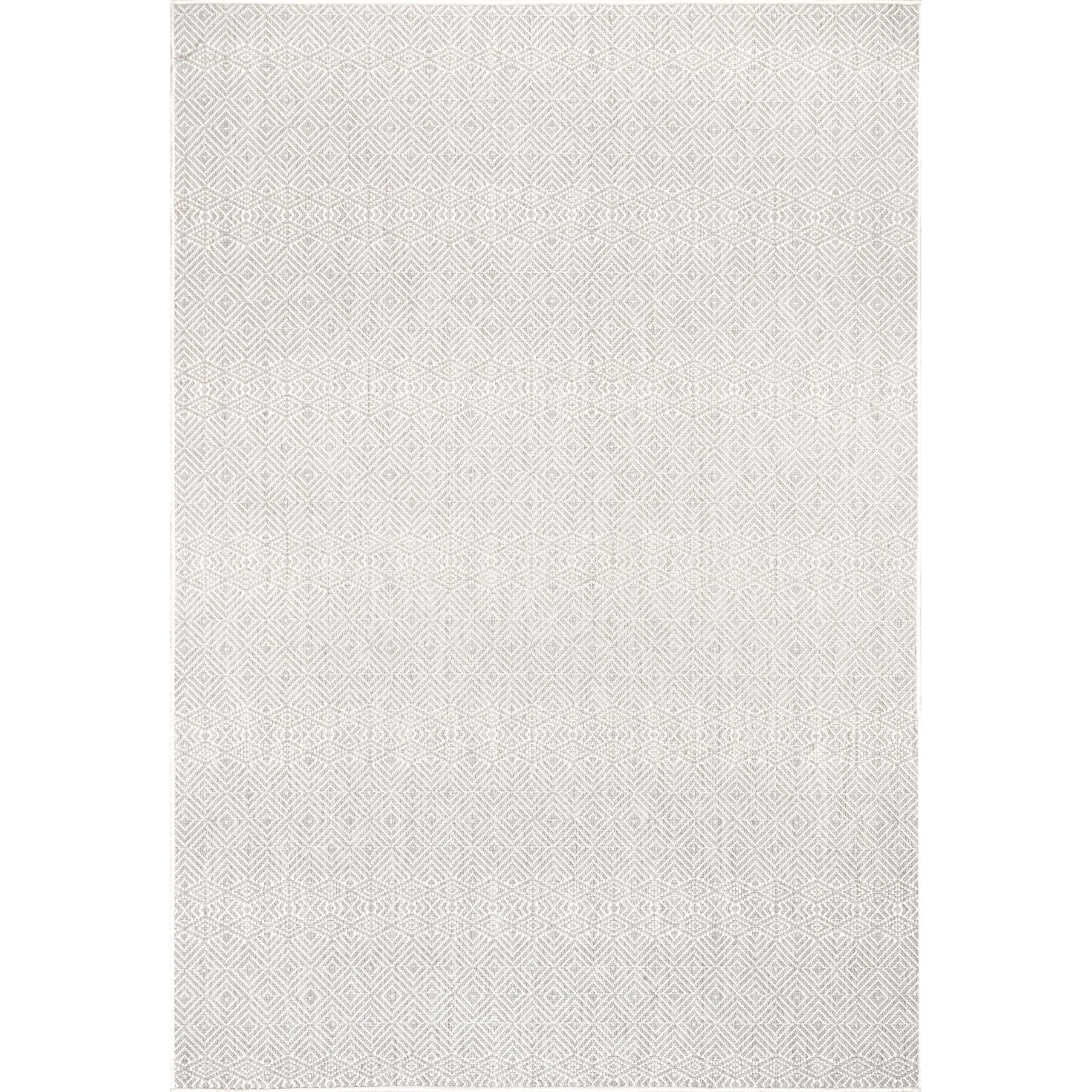 Paloma Abstract Geometric 8' x 10' Easy Care Area Rug, Gray