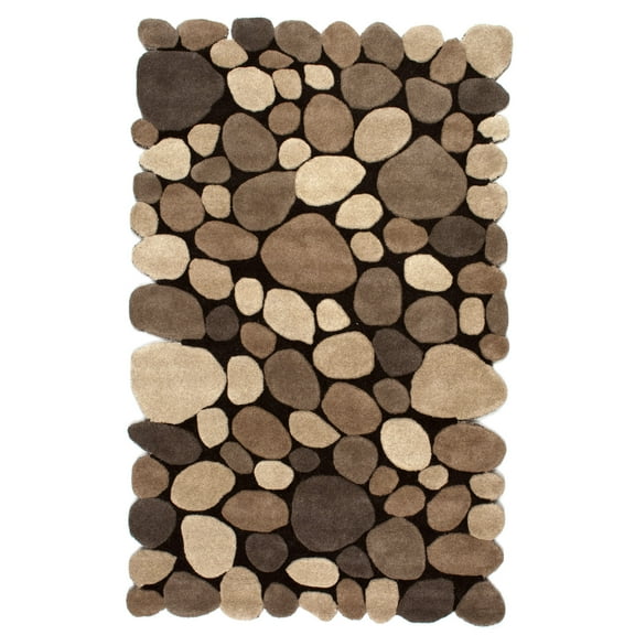 nuLOOM Pebbles Hand Tufted Wool Area Rug, 3' 6" x 5' 6", Natural