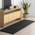 thumbnail image 1 of nuLOOM Penelope Braided Wool Area Rug, 2' 6" x 8', Runner, Penelope Charcoal, 1 of 10