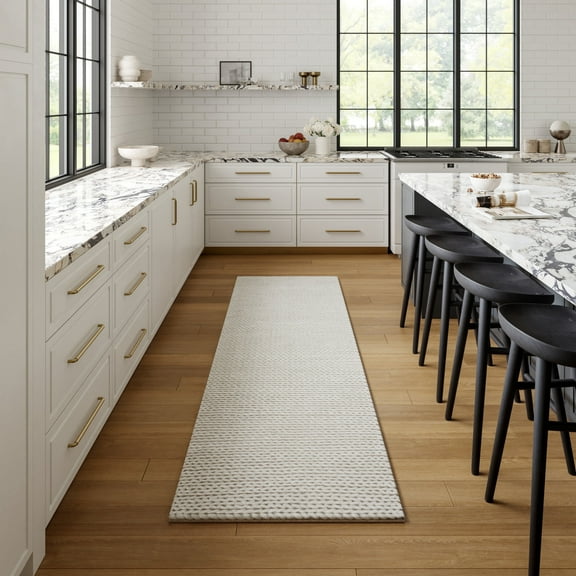 nuLOOM Penelope Braided Wool Area Rug, 2' 6" x 8', Runner, Penelope Off-white
