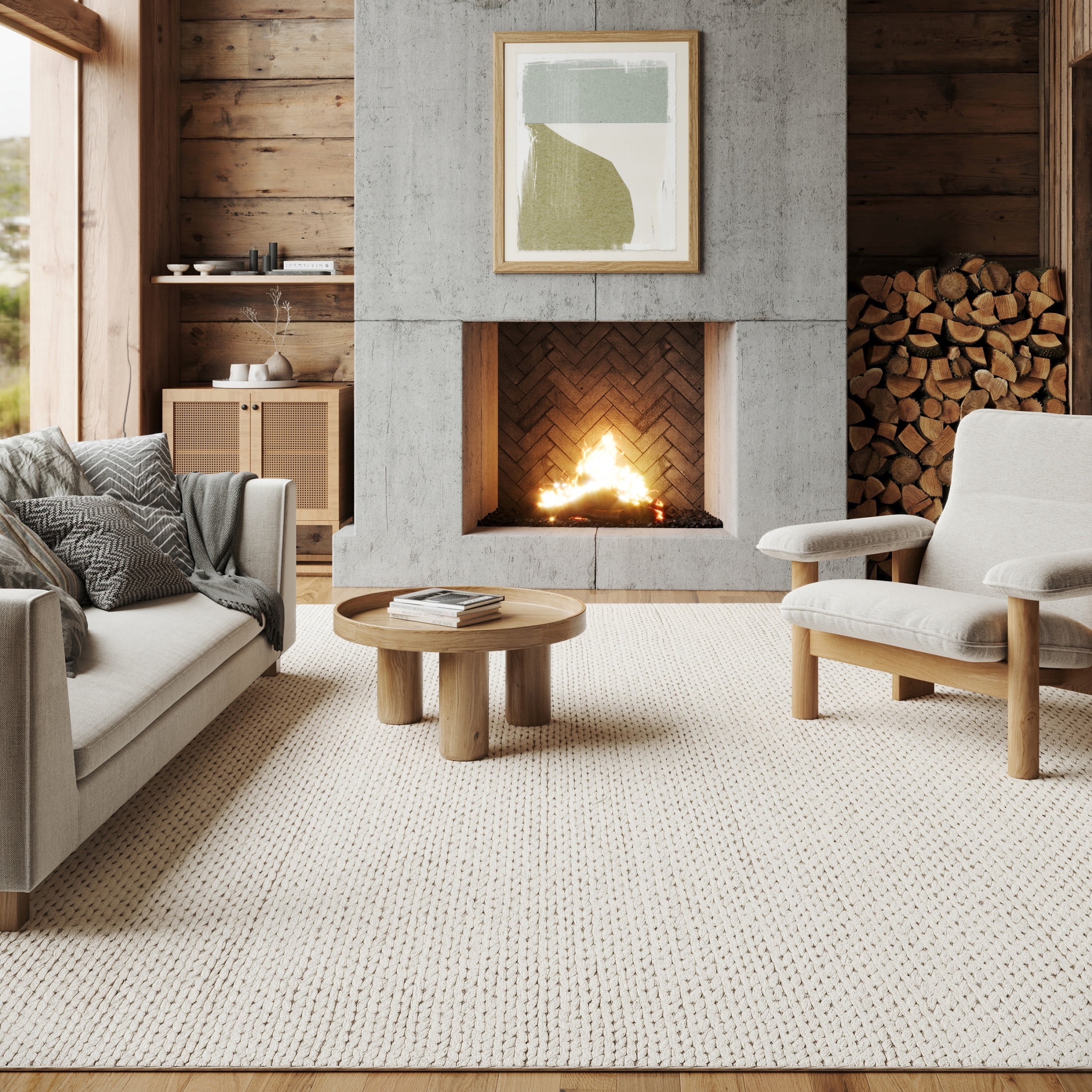 nuLOOM Penelope Braided Wool Area Rug, 2' x 3', Penelope Off-white
