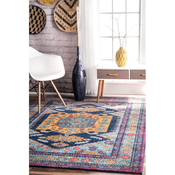 nuLOOM Persian Floral Delena Area Rug or Runner